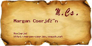 Margan Cserjén névjegykártya